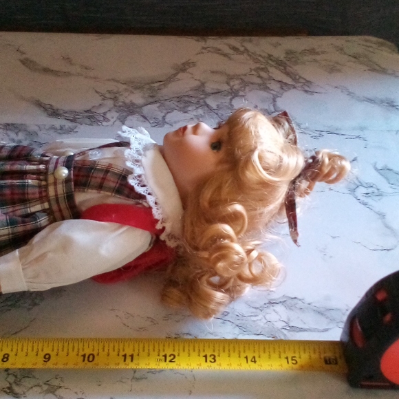 💥Host Pick💥 Vintage Porcelain Doll Cute School Girl with Back Pack - Picture 2 of 6
